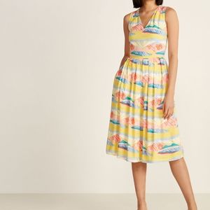 Emily&Fin Josie Paintbox Valley V-Neck Dress